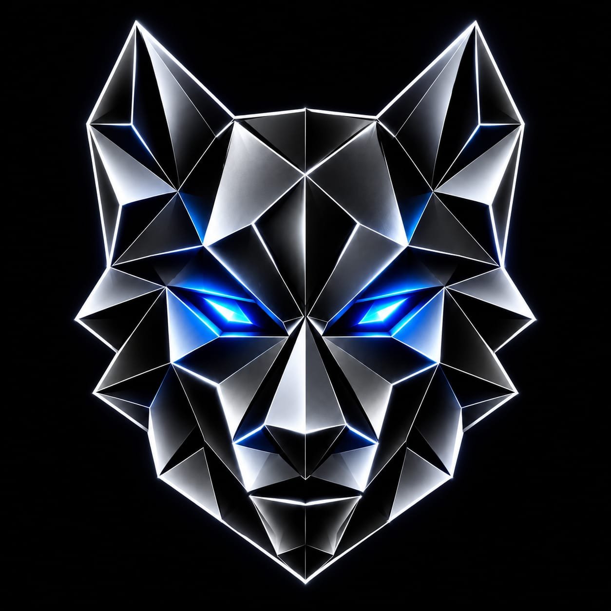 ForexFoxEye geometric wolf logo